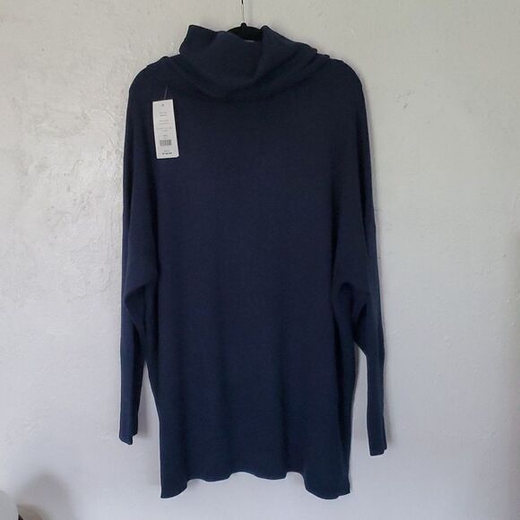 French Connection Tunic Turtleneck Sweater in Deep Teal Size 2XL - Picture 5 of 12